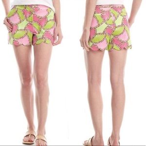 CROWN & IVY | Twill Shell Scalloped Shorts | Size 24W